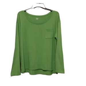 Lime Green a.n.a. Scoop Neck Shirt sz XL = 16